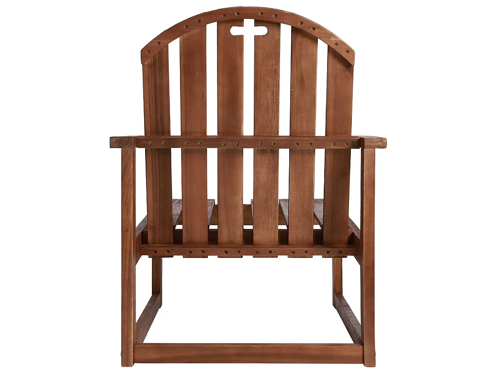 Chaises de jardin 2 pcs Bois d'acacia solide SEF56625