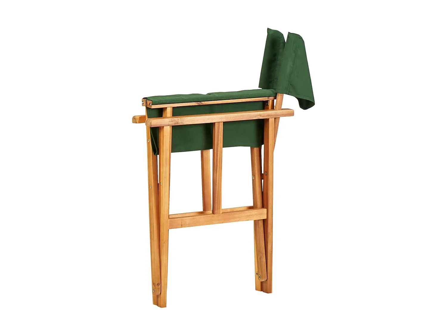 Chaise de metteur en scène Bois massif d'acacia Vert SEF11653