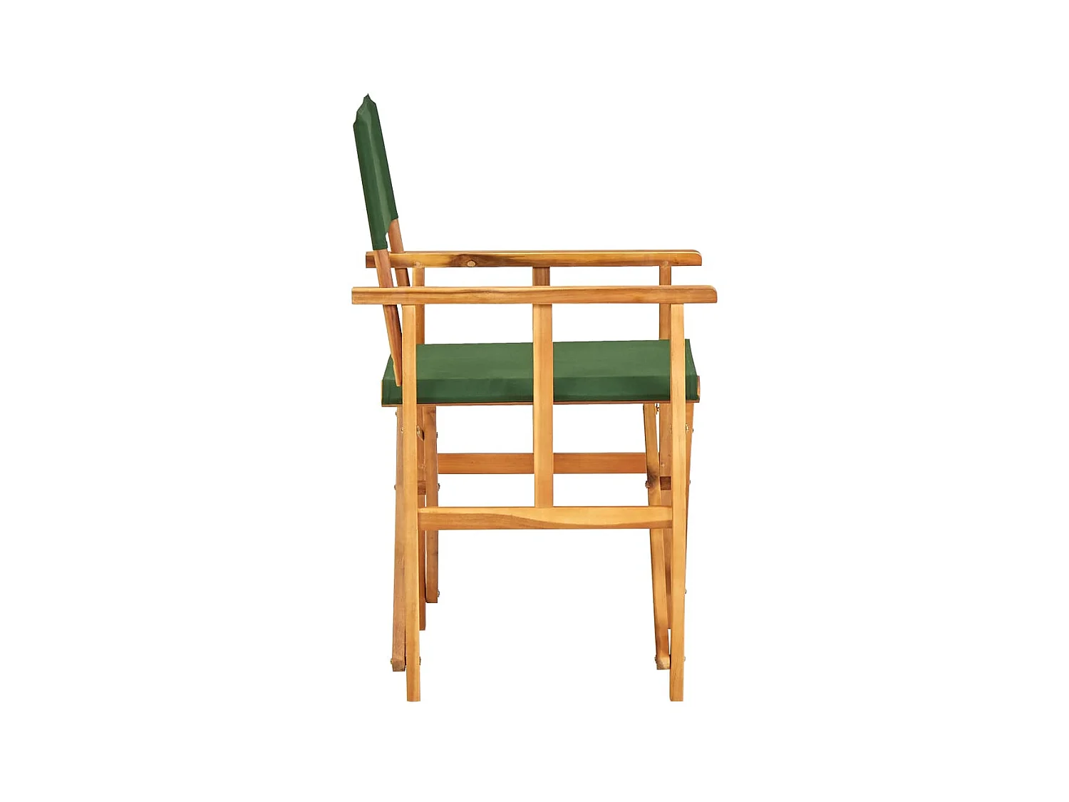 Chaise de metteur en scène Bois massif d'acacia Vert SEF11653