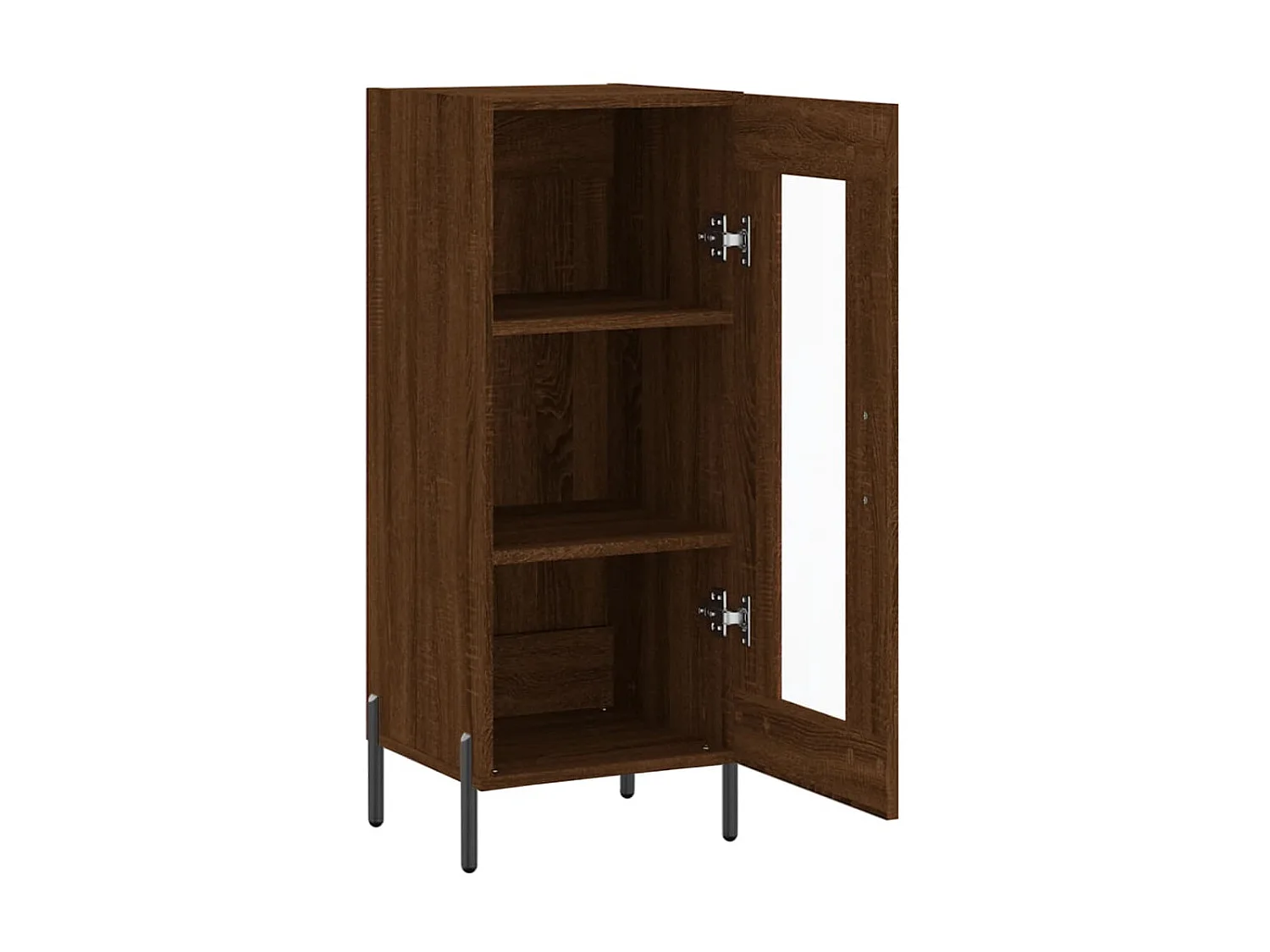 Sideboard Lowboard - Braun Eichen-Optik 34,5x34x90 cm Holzwerkstoff -RM73518