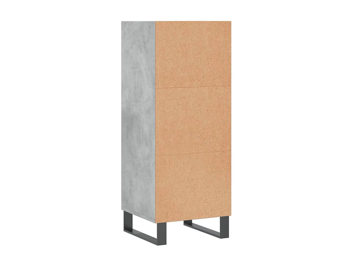 Sideboard Lowboard - Betongrau 34,5x32,5x90 cm Holzwerkstoff -RM14619