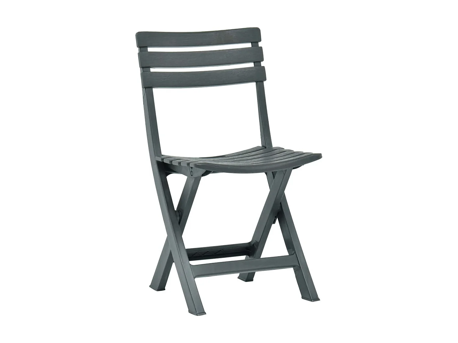 Chaises de jardin pliables 2 pcs Plastique Vert SEF93484