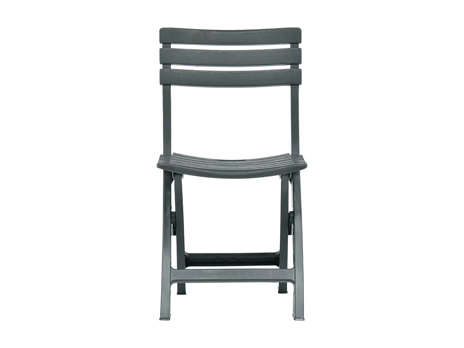 Chaises de jardin pliables 2 pcs Plastique Vert SEF93484