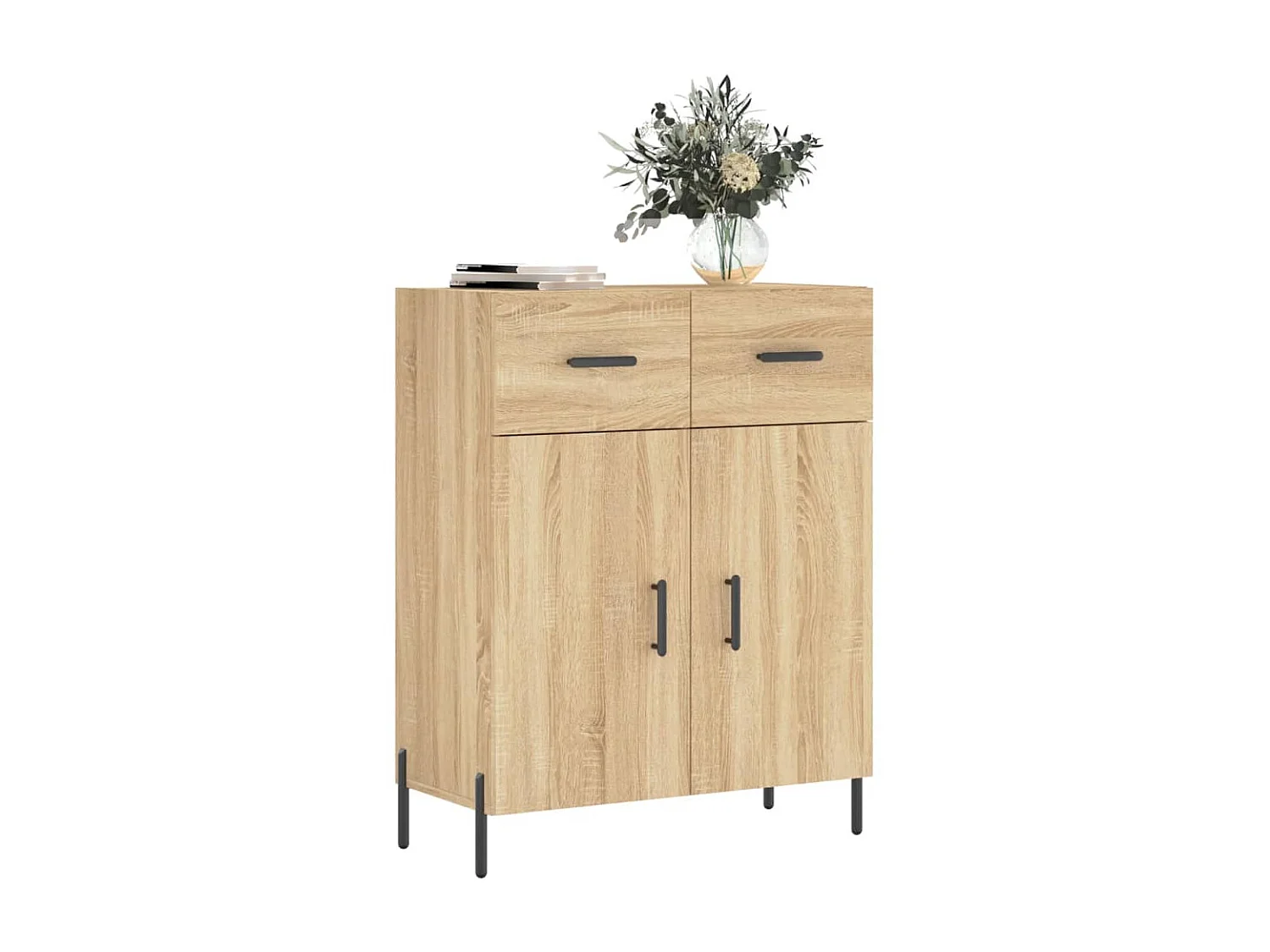 Sideboard Anrichte Sonoma-Eiche 69,5x34x90 cm Holzwerkstoff -RM49256