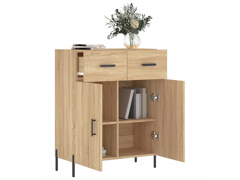 Sideboard Anrichte Sonoma-Eiche 69,5x34x90 cm Holzwerkstoff -RM49256
