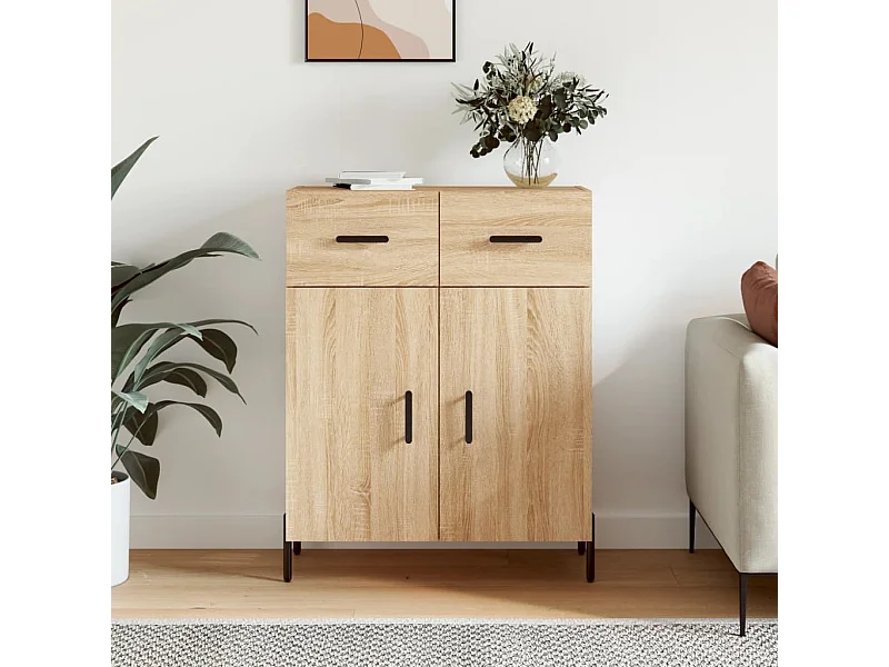 Sideboard Anrichte Sonoma-Eiche 69,5x34x90 cm Holzwerkstoff -RM49256