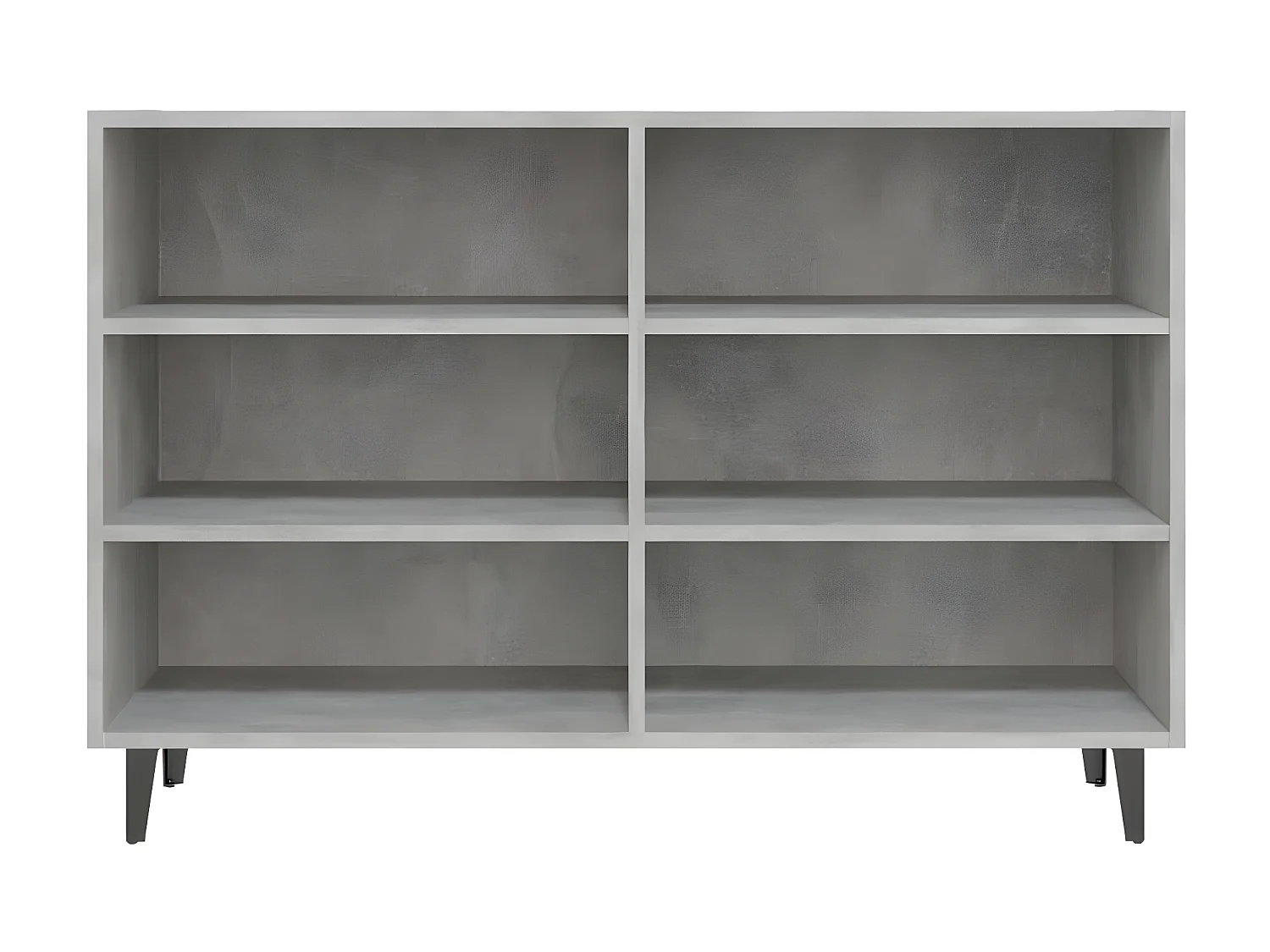 Sideboard Lowboard - Betongrau 103,5x35x70 cm Holzwerkstoff -RM60008