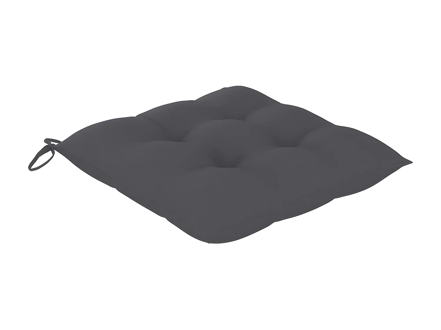 Sillas de jardín 3 uds madera teca con cojines gris antracita ES76357