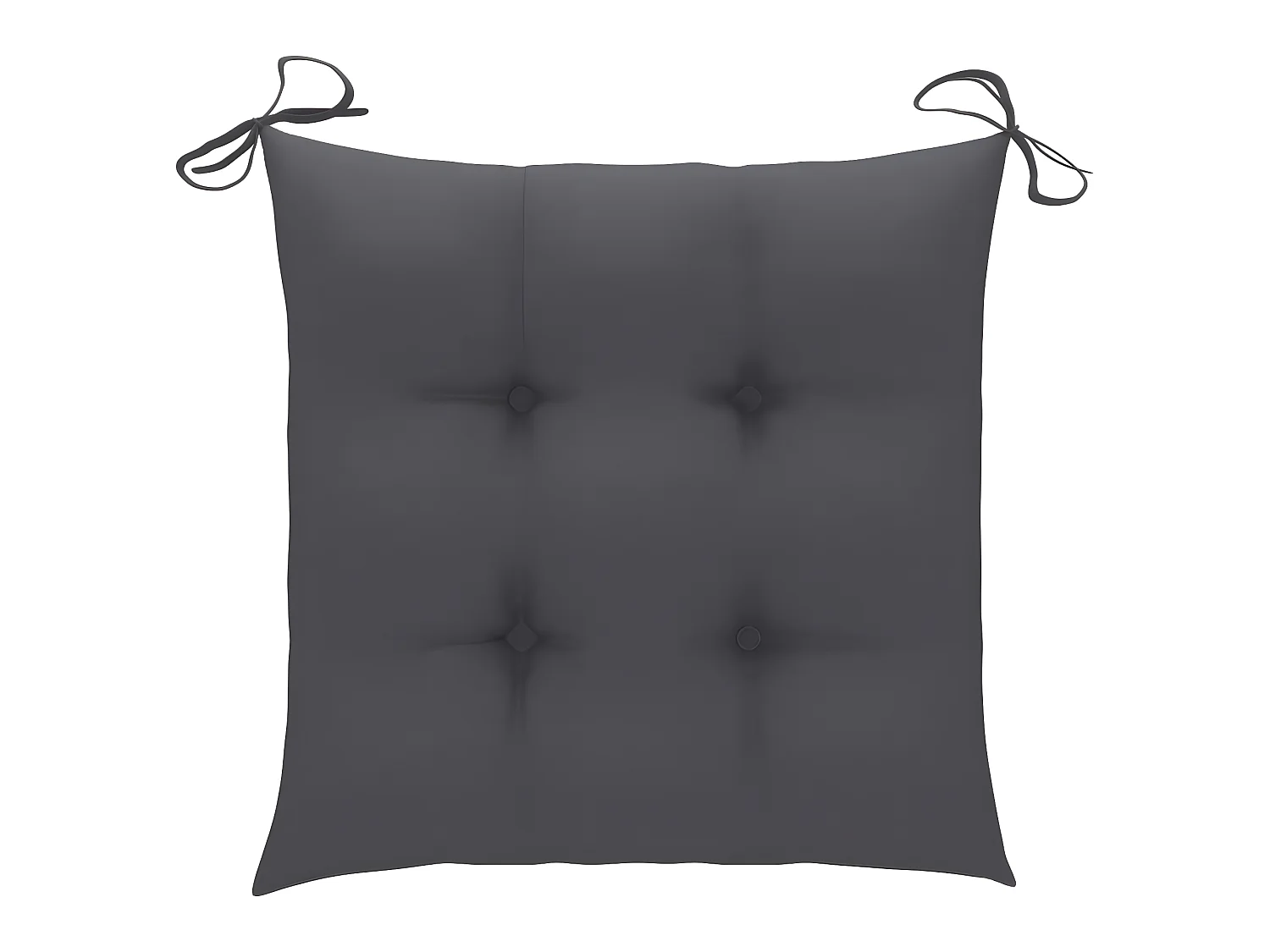 Chaises de jardin avec coussins anthracite 3 pcs Bois de teck SEF30283