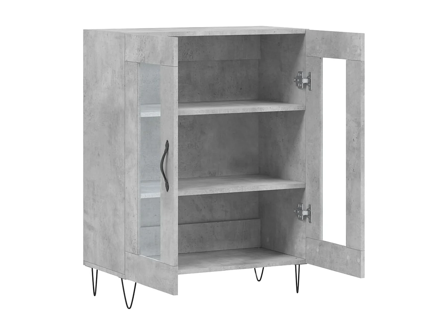Sideboard Lowboard - Betongrau 69,5x34x90 cm Holzwerkstoff -RM63395