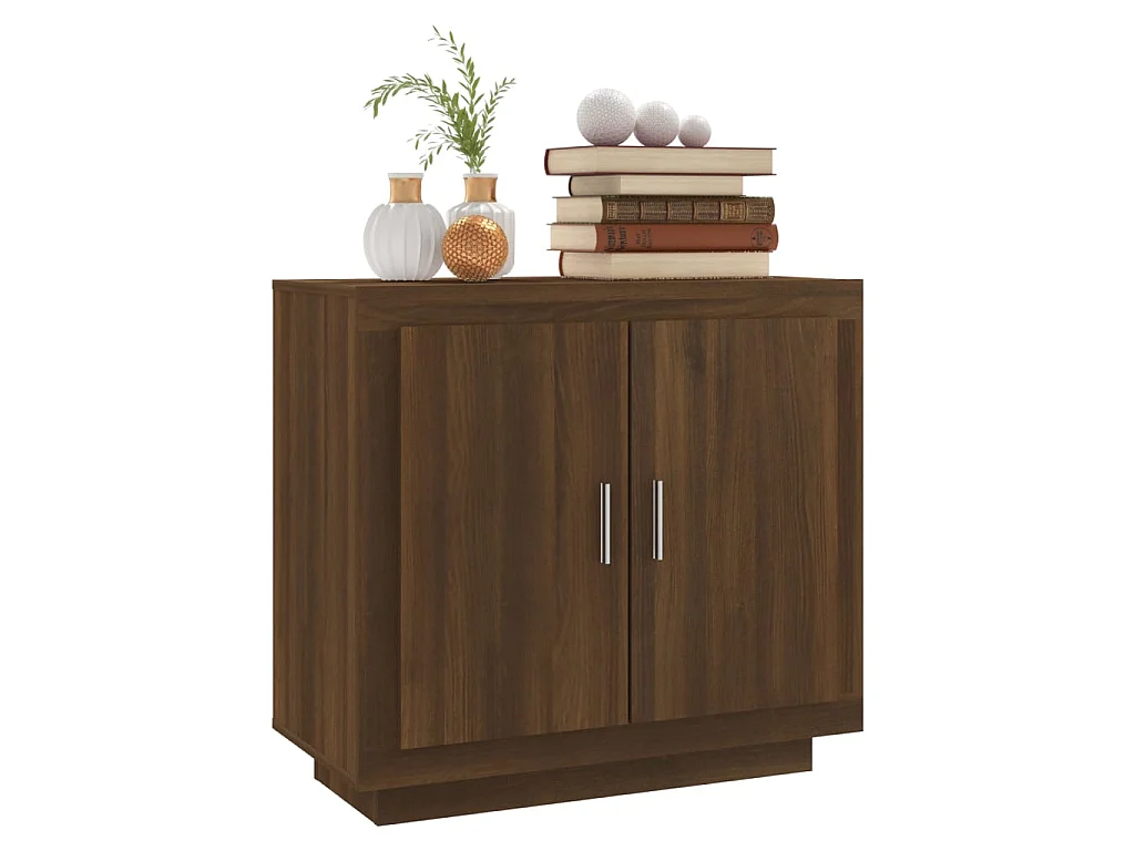 Sideboard Lowboard - Braun Eiche 80x40x75 cm Holzwerkstoff -RM85643