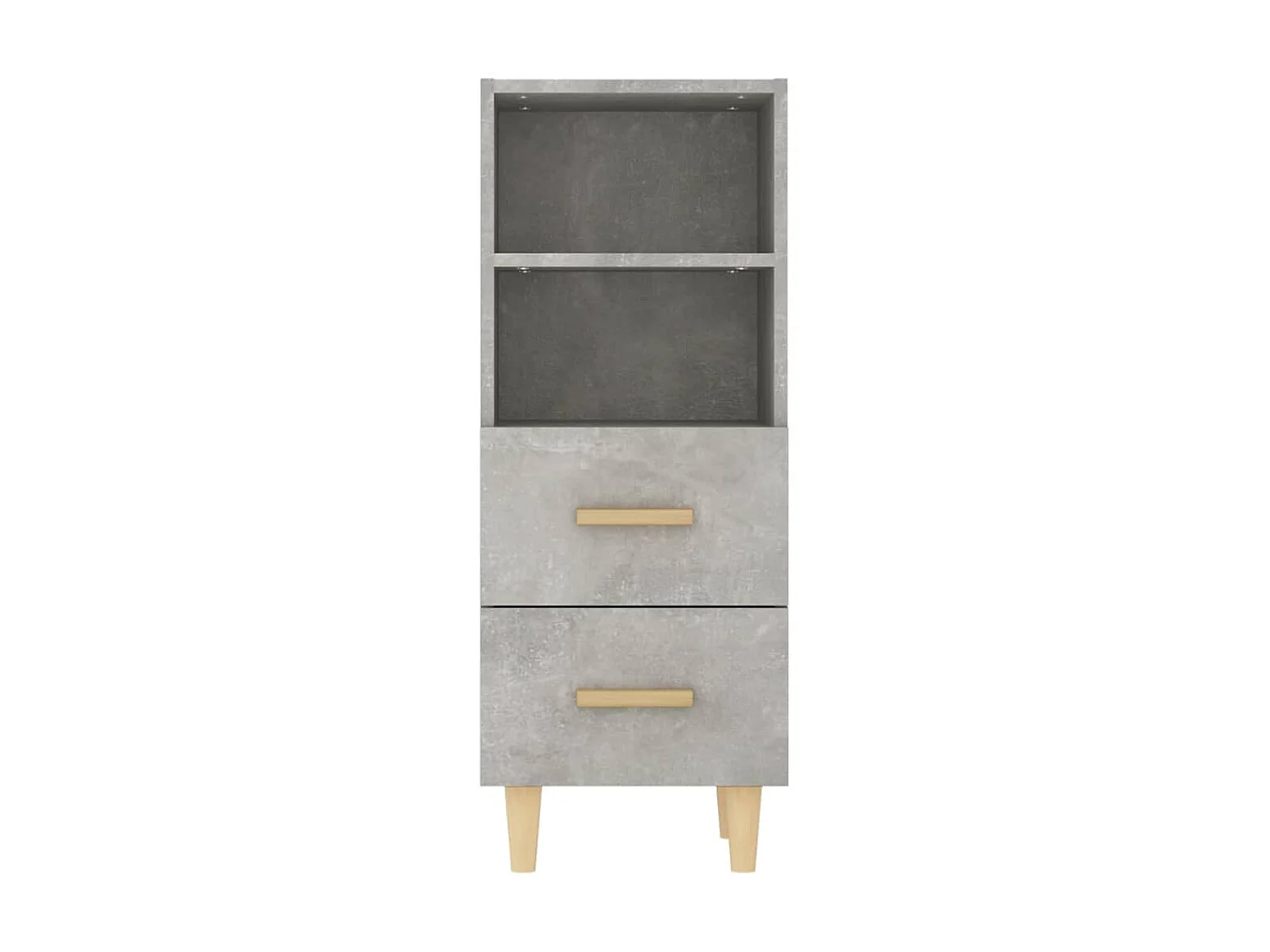 Sideboard Lowboard - Betongrau 34,5x34x90 cm Holzwerkstoff -RM26251