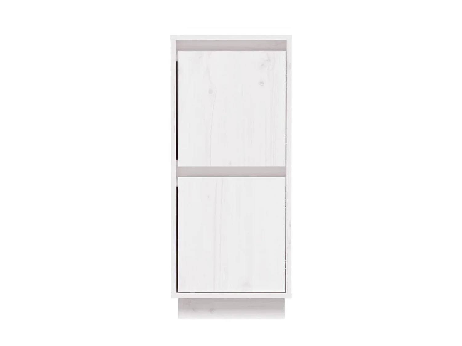 Sideboard Weiß Anrichte 31,5x34x75 cm Massivholz Kiefer -RM70810