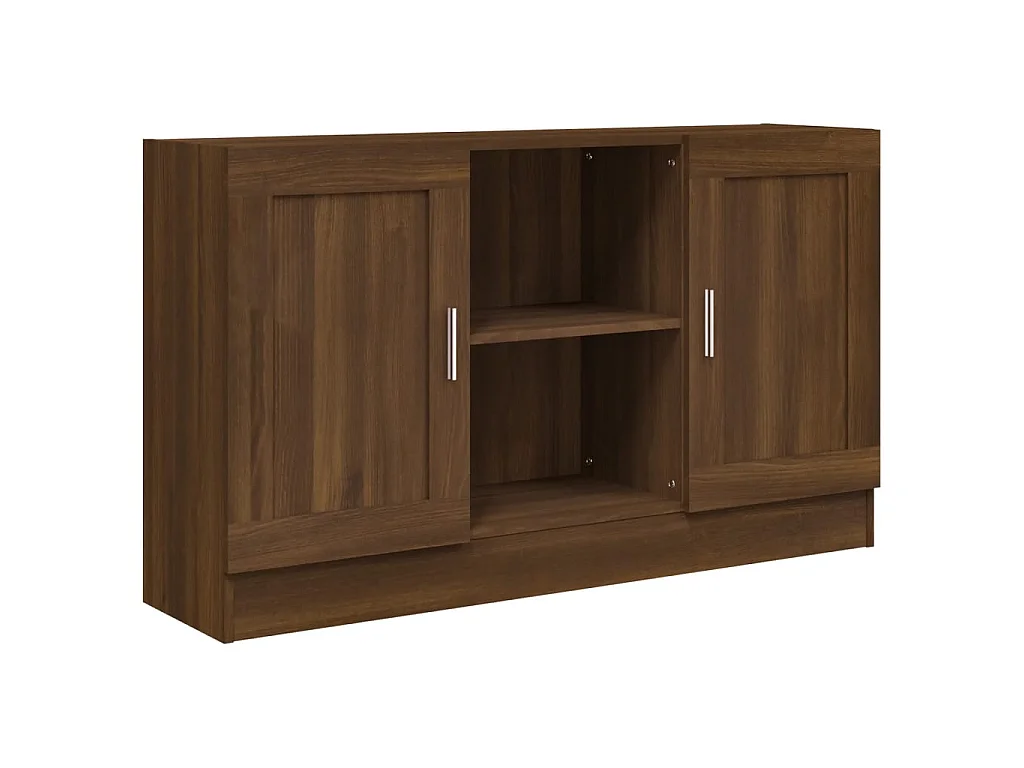 Sideboard Lowboard - Braun Eichen-Optik 120x30,5x70 cm Holzwerkstoff -RM23002