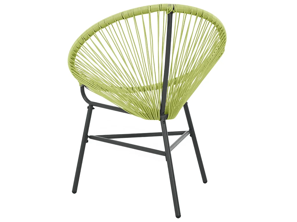 Chaise de jardin Acapulco Résine tressée Vert SEF72498