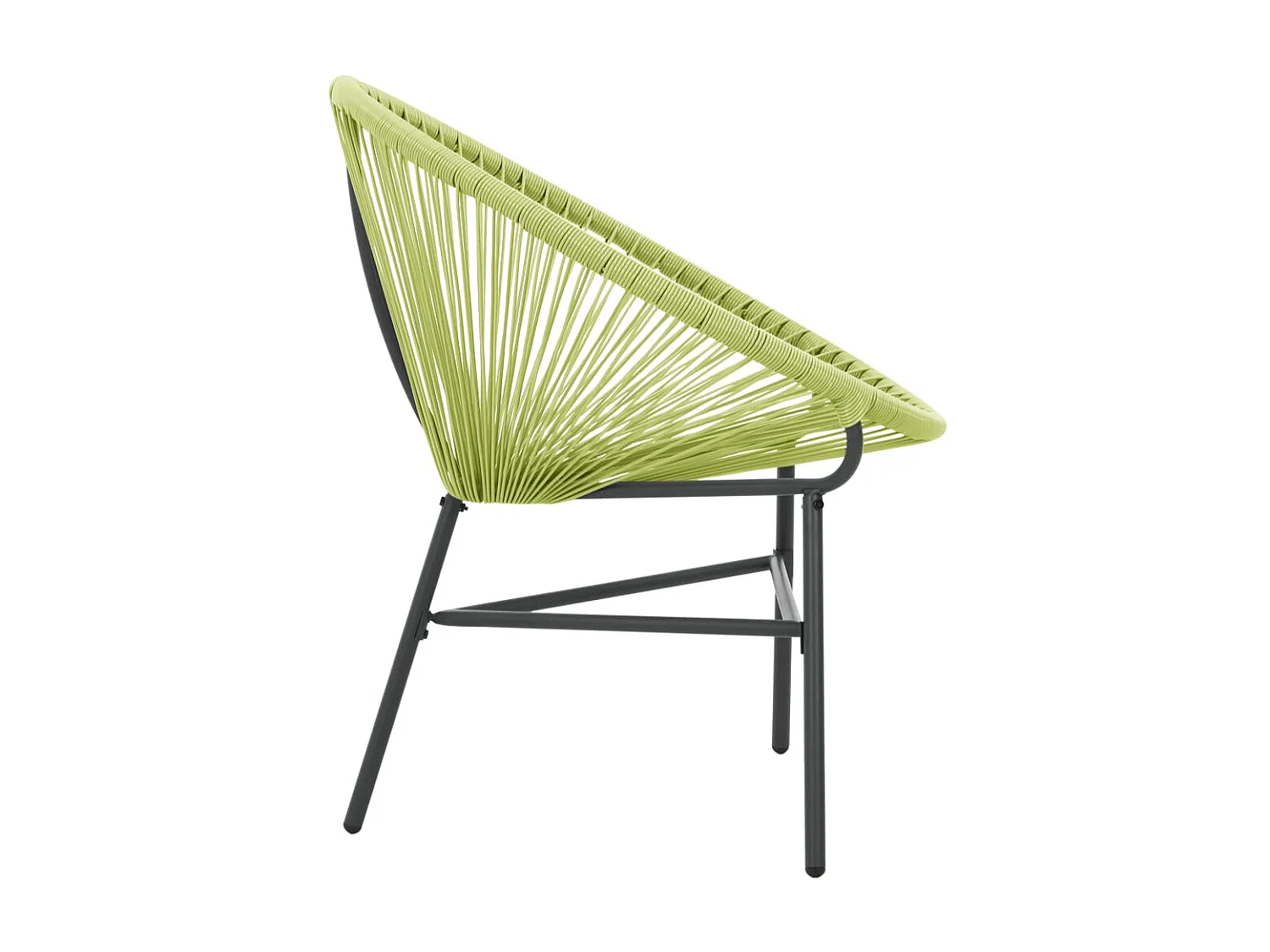 Chaise de jardin Acapulco Résine tressée Vert SEF72498