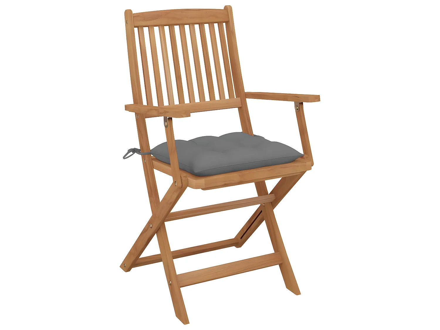 Klappbare Gartenstühle 6 Stk.| Outdoor-Stuhl mit Kissen Massivholz Akazie -gkd176032