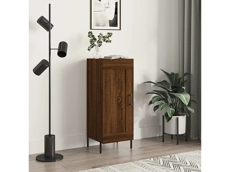 Sideboard Lowboard - Braun Eichen-Optik 34,5x34x90 cm Holzwerkstoff -RM22242