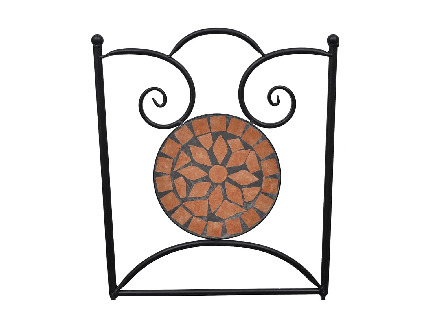 Bistrostoelen inklapbaar 2 st keramiek terracottakleurig NL13313