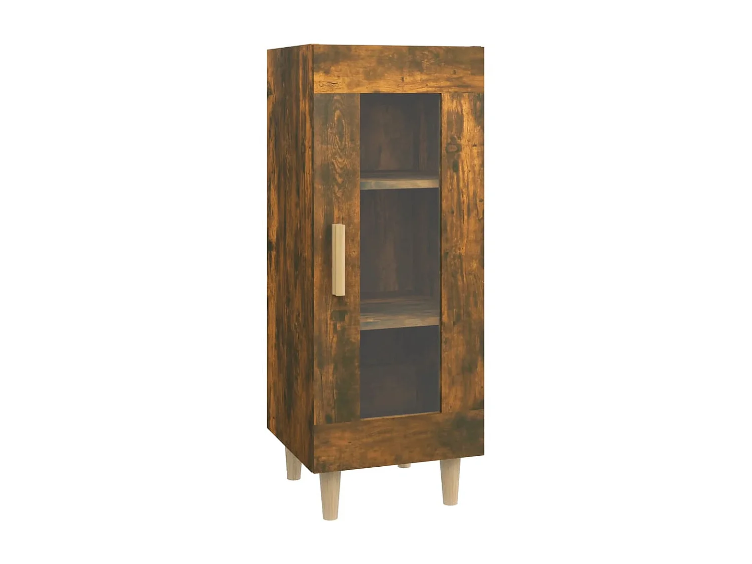 Sideboard Anrichte Räuchereiche 34,5x34x90 cm Holzwerkstoff -RM74845