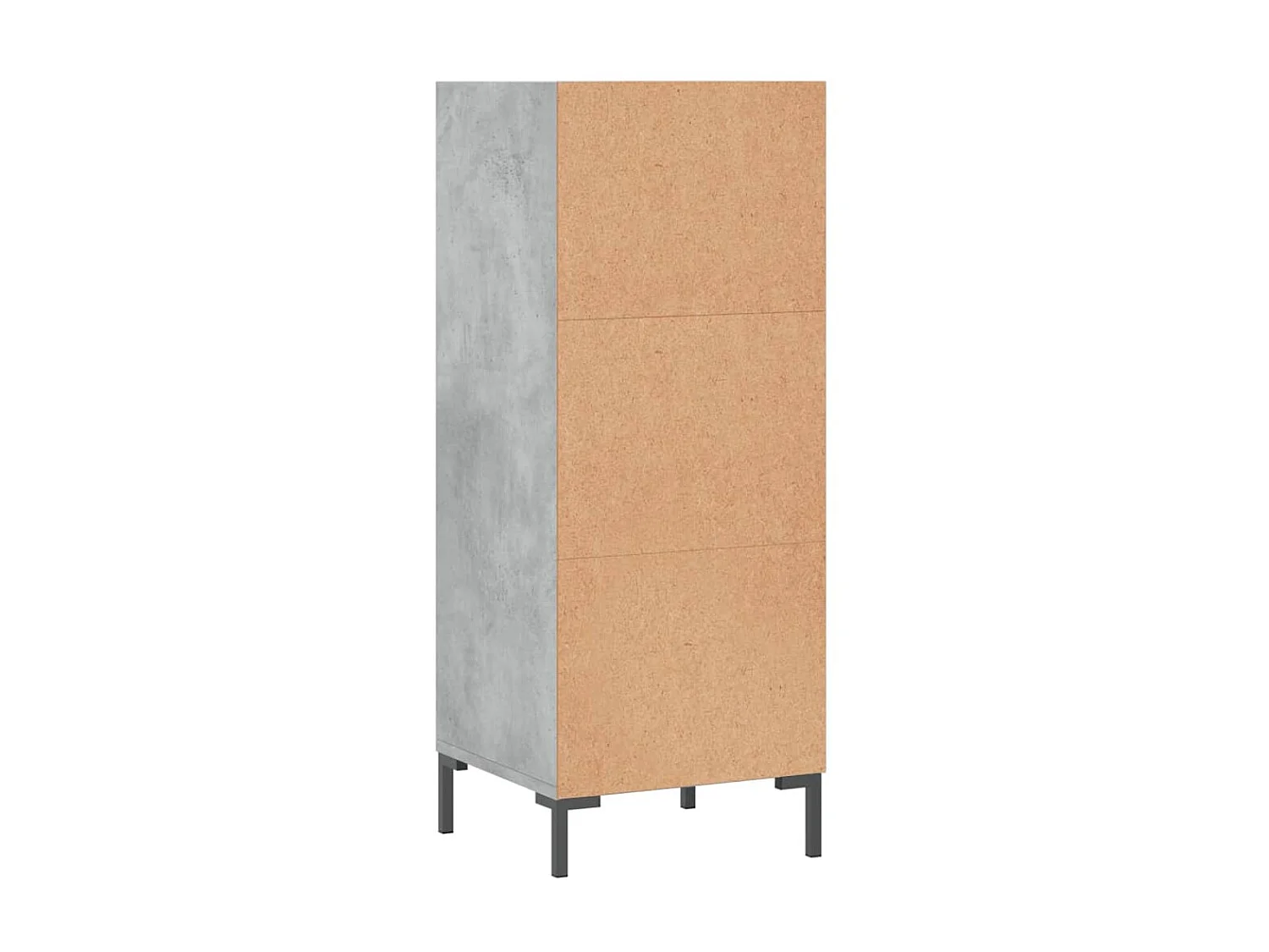 Sideboard Lowboard - Betongrau 34,5x32,5x90 cm Holzwerkstoff -RM55200