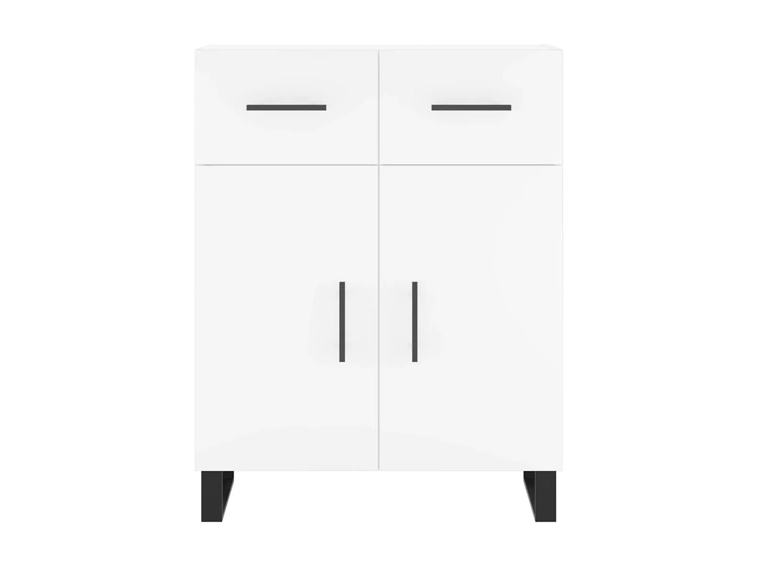 Sideboard Weiß Anrichte 69,5x34x90 cm Holzwerkstoff -RM49149