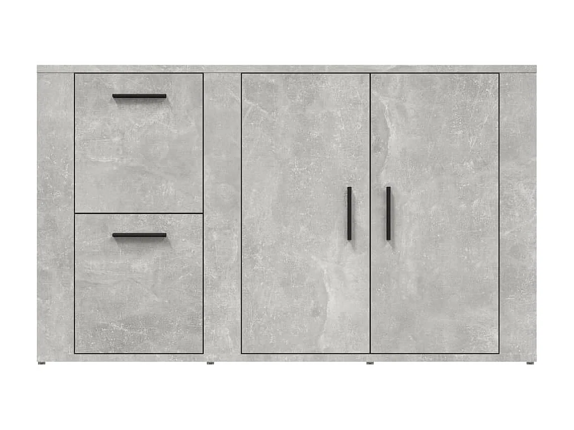 Sideboard Lowboard - Betongrau 100x33x59,5 cm Holzwerkstoff -RM24260