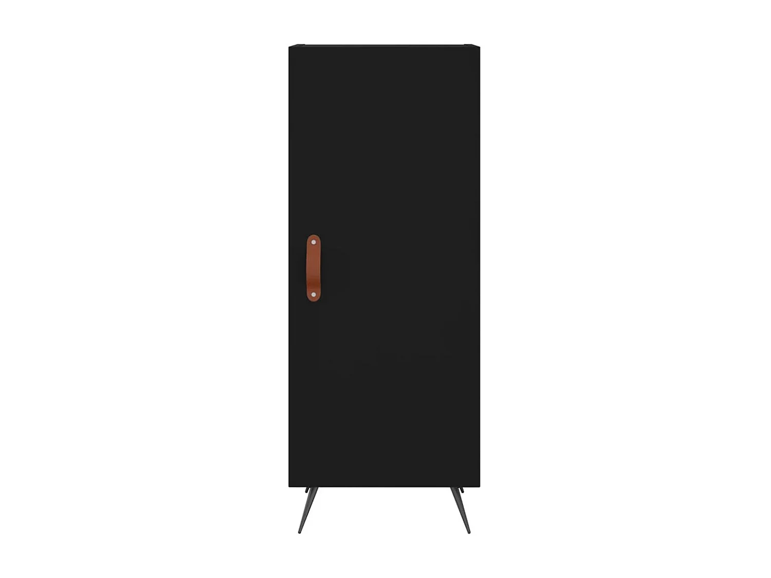 Sideboard Schwarz Anrichte 34,5x34x90 cm Holzwerkstoff -RM95422