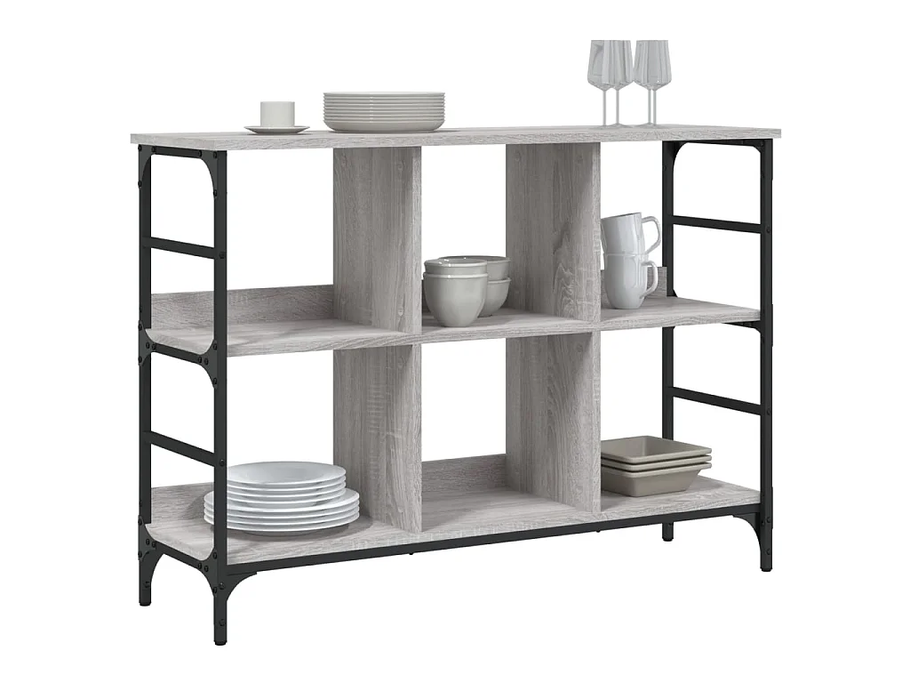 Sideboard Grau Sonoma - Lowboard 102x32x73,5 cm Holzwerkstoff -RM21090