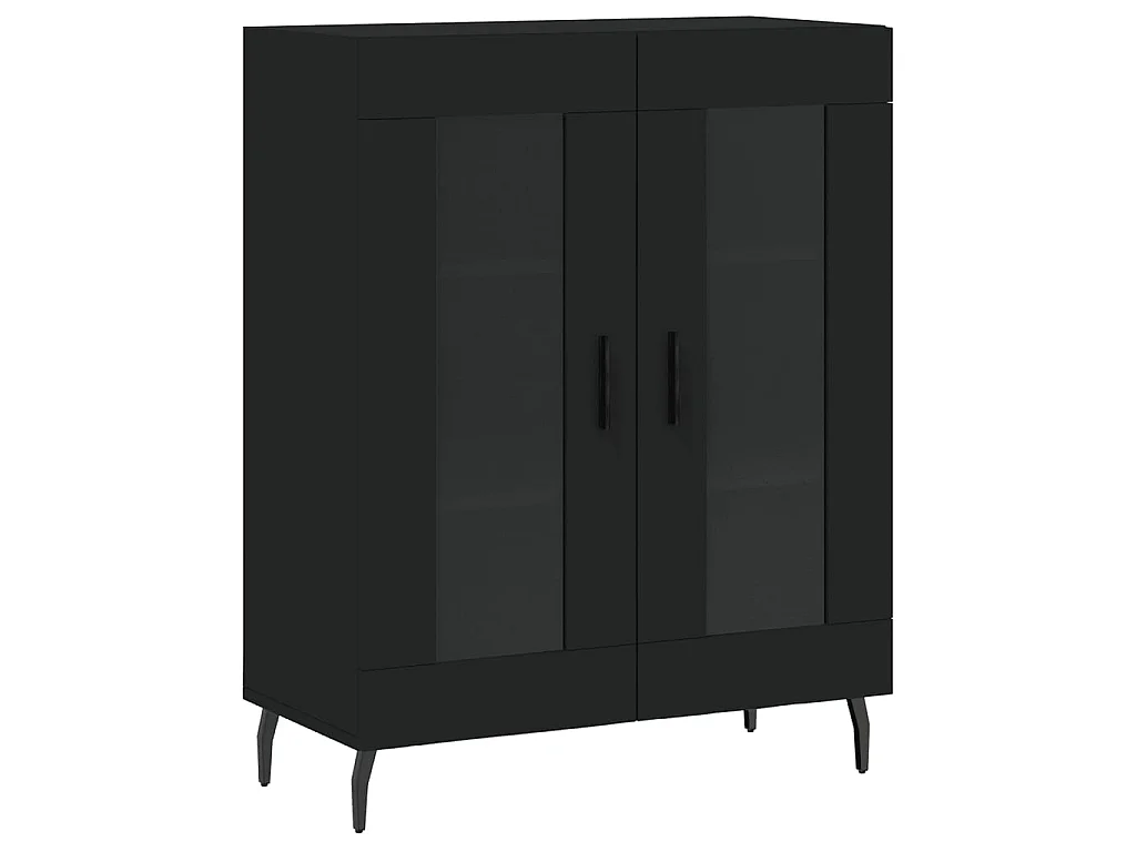 Sideboard Schwarz Anrichte 69,5x34x90 cm Holzwerkstoff -RM23290