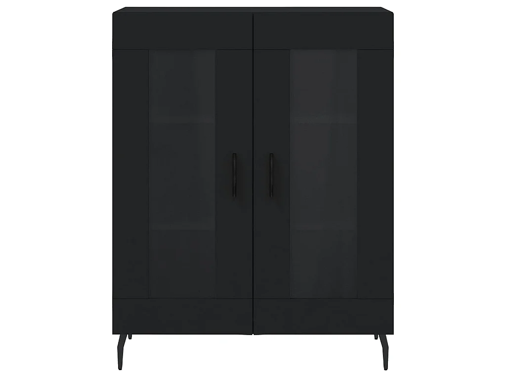 Sideboard Schwarz Anrichte 69,5x34x90 cm Holzwerkstoff -RM23290