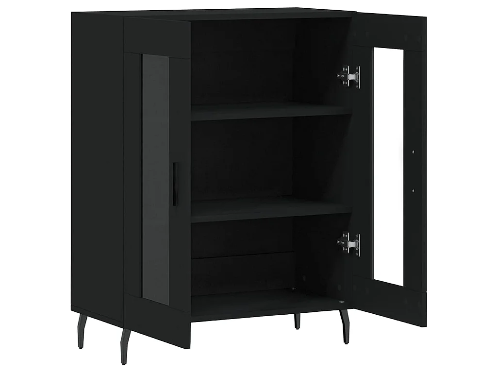Sideboard Schwarz Anrichte 69,5x34x90 cm Holzwerkstoff -RM23290