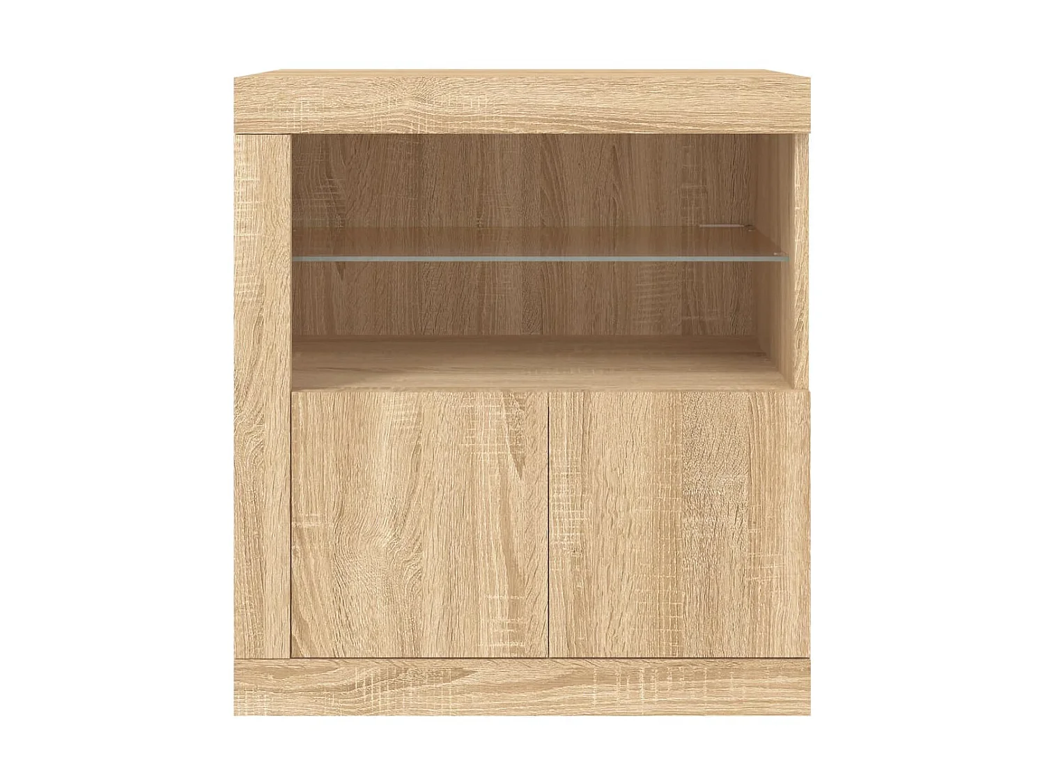 Sideboard mit LED-Leuchten Anrichte Sonoma-Eiche 60,5x37x67 cm -RM88932