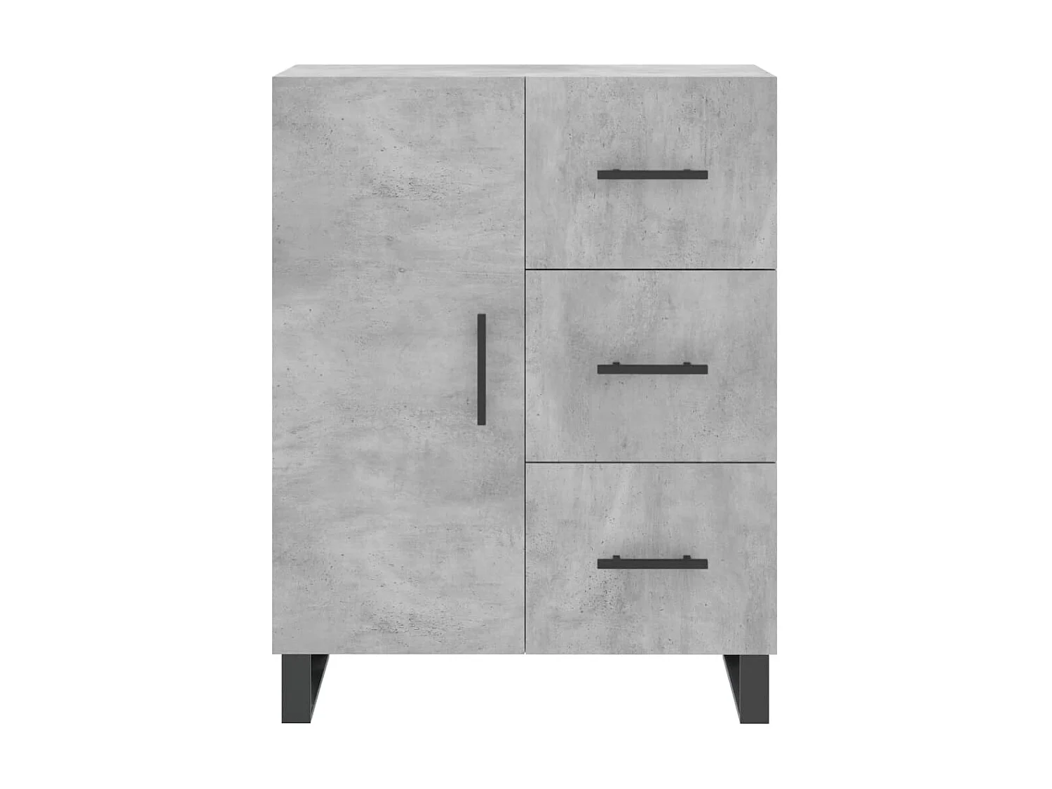 Sideboard Lowboard - Betongrau 69,5x34x90 cm Holzwerkstoff -RM48012