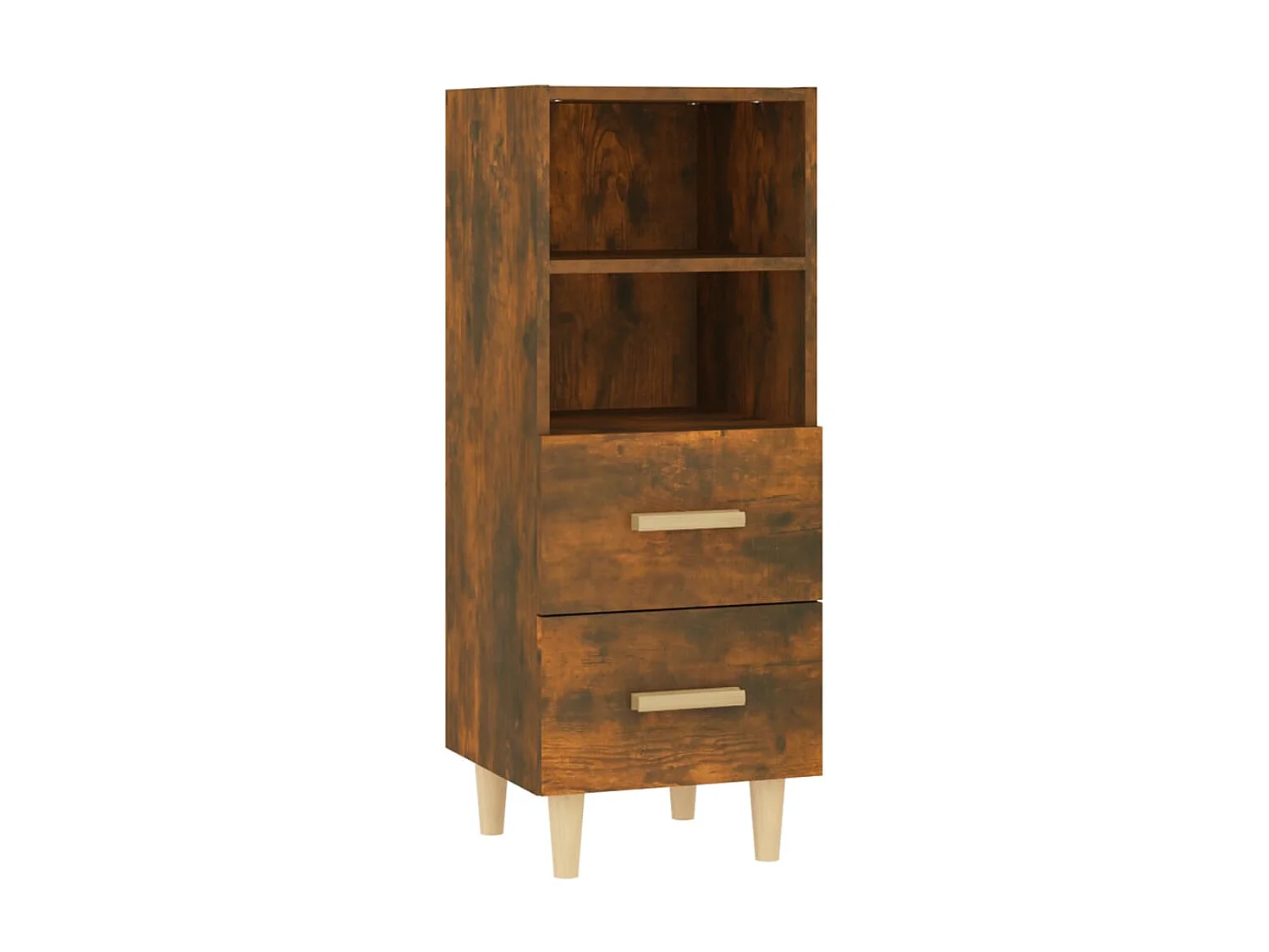 Sideboard Anrichte Räuchereiche 34,5x34x90 cm Holzwerkstoff -RM90539