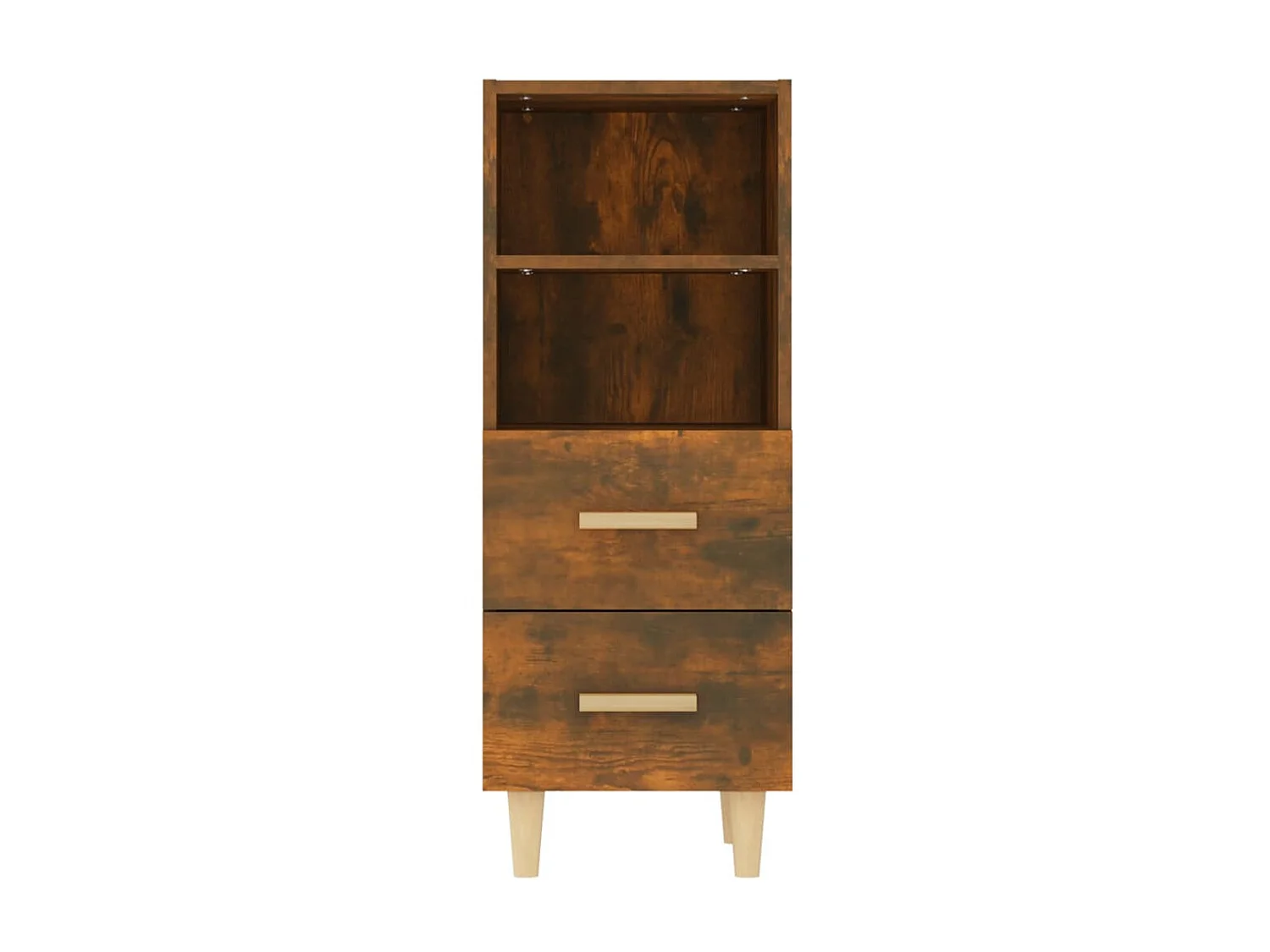 Sideboard Anrichte Räuchereiche 34,5x34x90 cm Holzwerkstoff -RM90539