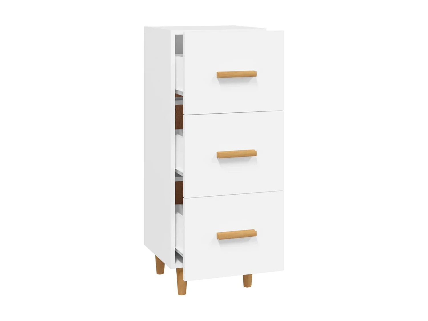 Sideboard Weiß Anrichte 34,5x34x90 cm Holzwerkstoff -RM34692