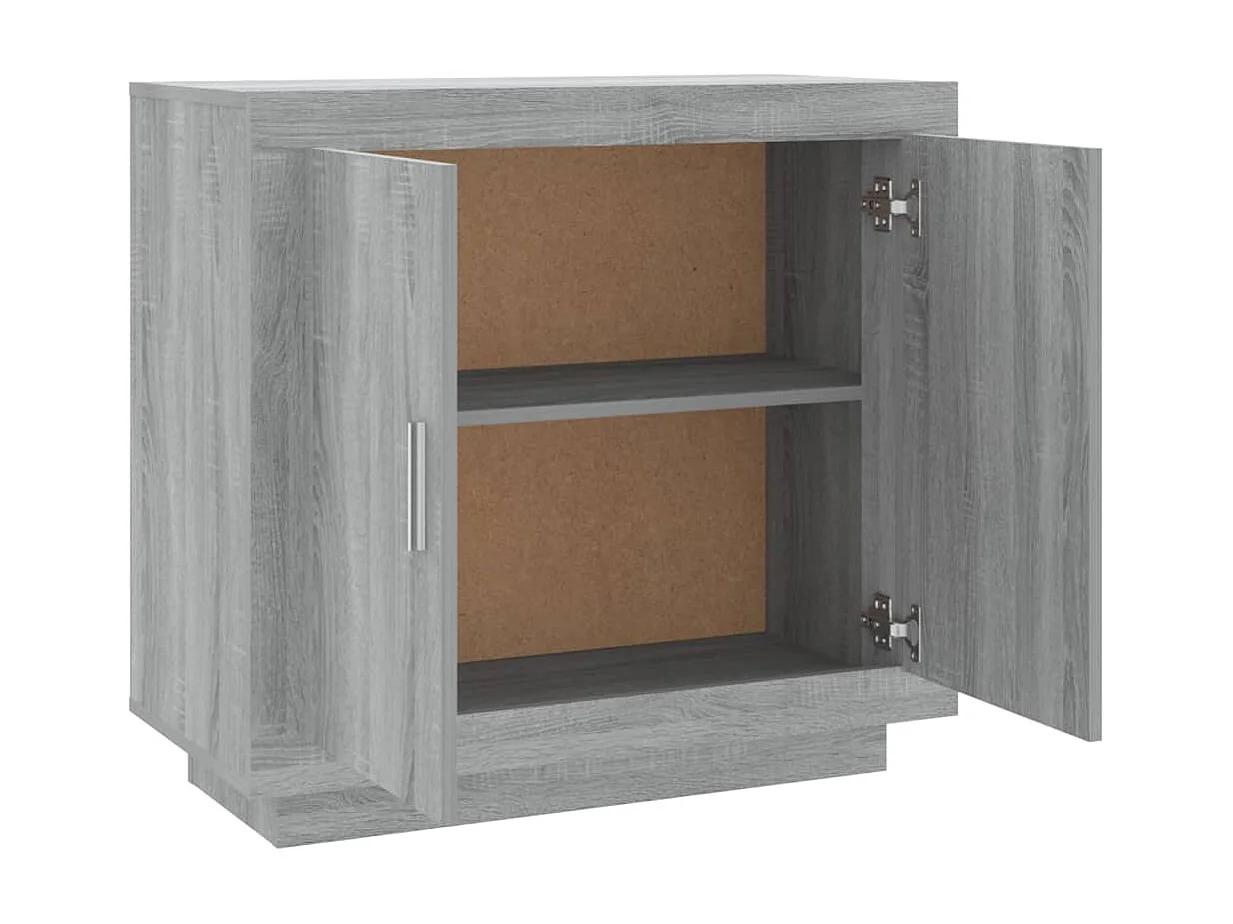 Sideboard Lowboard - Grau Sonoma 80x40x75 cm Holzwerkstoff -RM53755