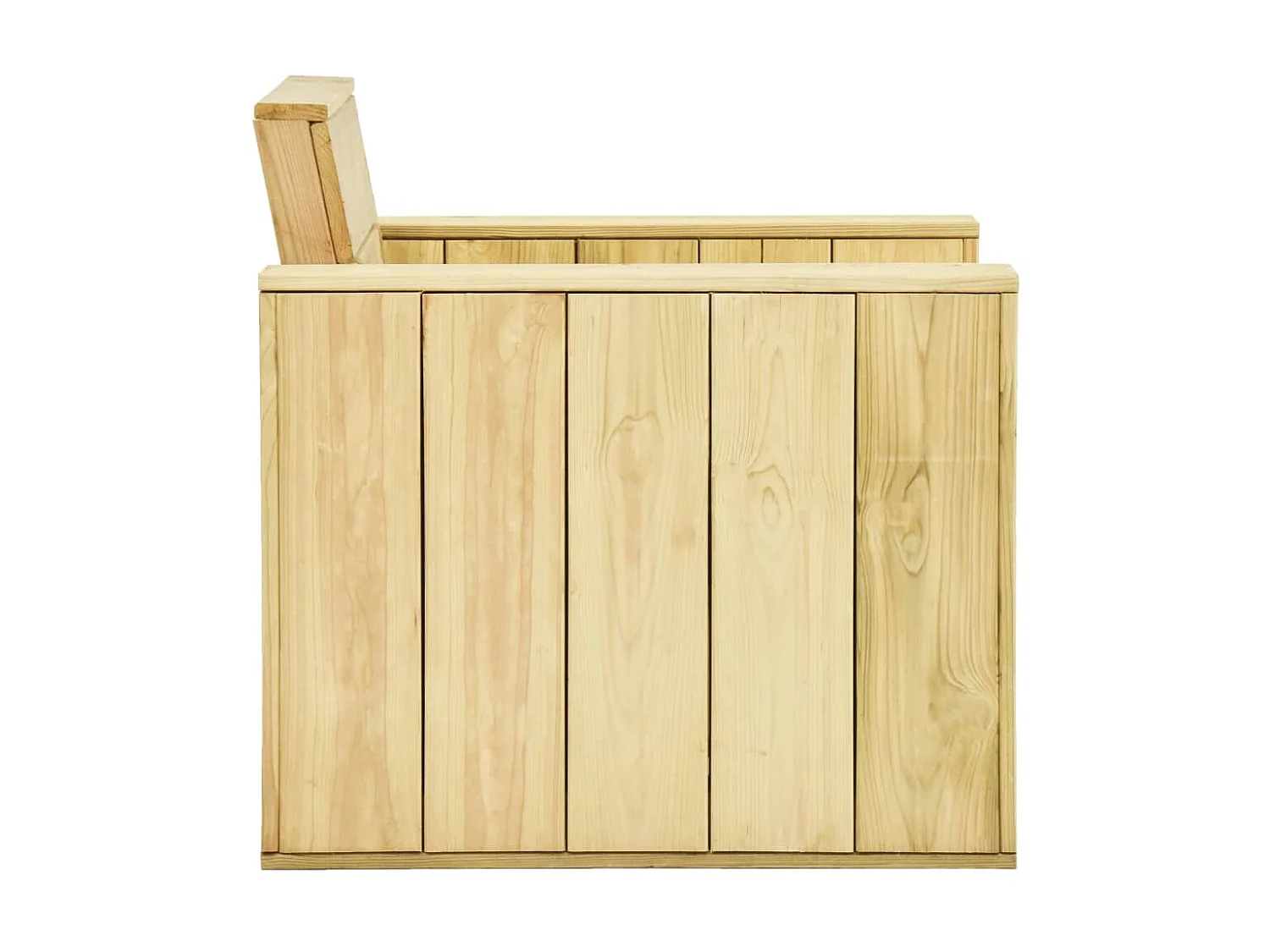 Chaises de jardin 2 pcs 89x76x76 cm Bois de pin imprégné SEF80703