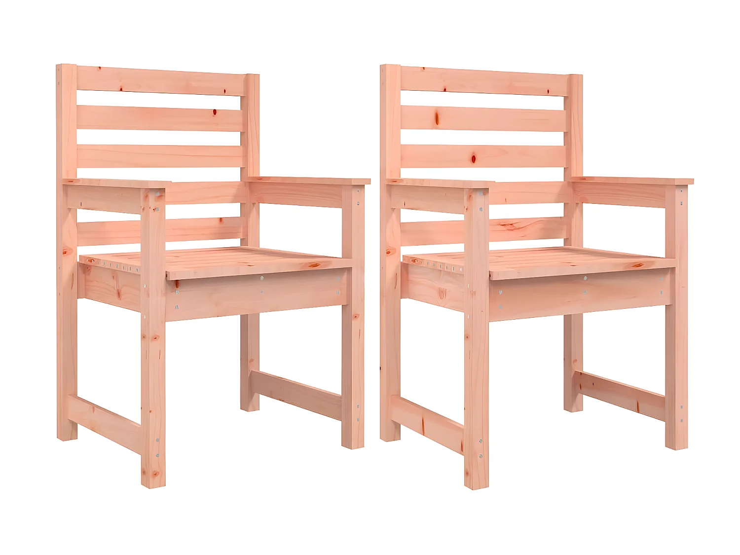 Chaises de jardin 2 pcs 60x48x91 cm bois massif de douglas SEF55515