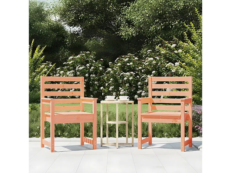 Chaises de jardin 2 pcs 60x48x91 cm bois massif de douglas SEF55515