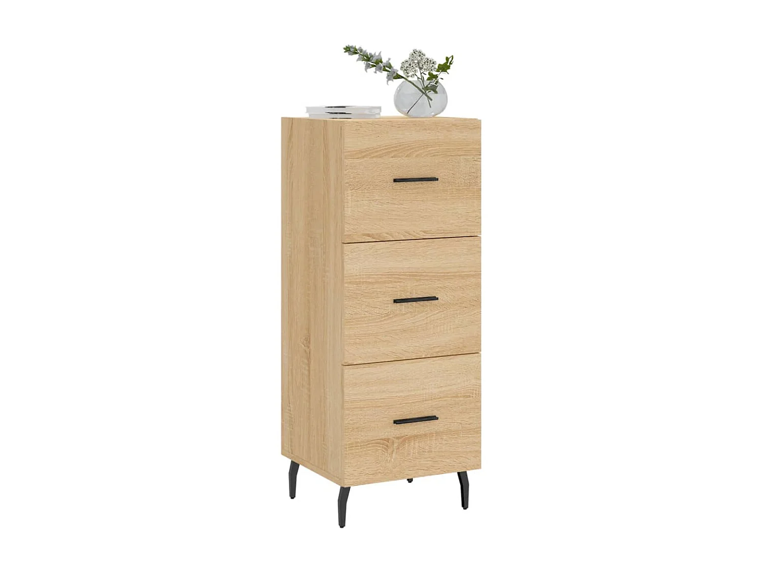 Sideboard Anrichte Sonoma-Eiche 34,5x34x90 cm Holzwerkstoff -RM60980
