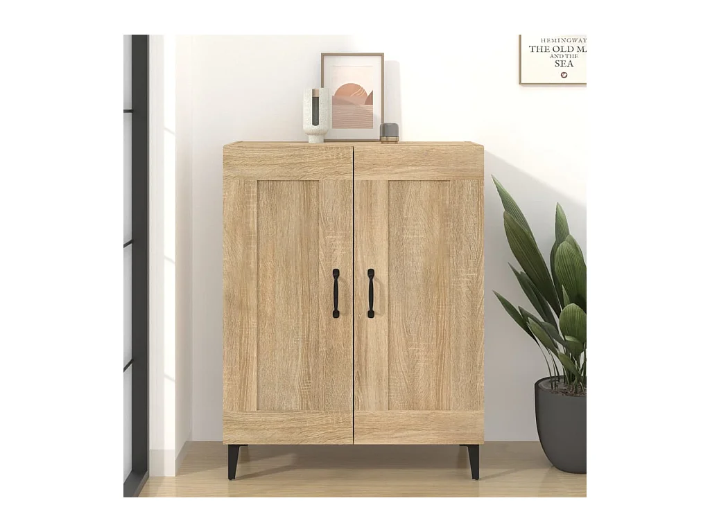 Sideboard Anrichte Sonoma-Eiche 69,5x34x90 cm Holzwerkstoff -RM50241