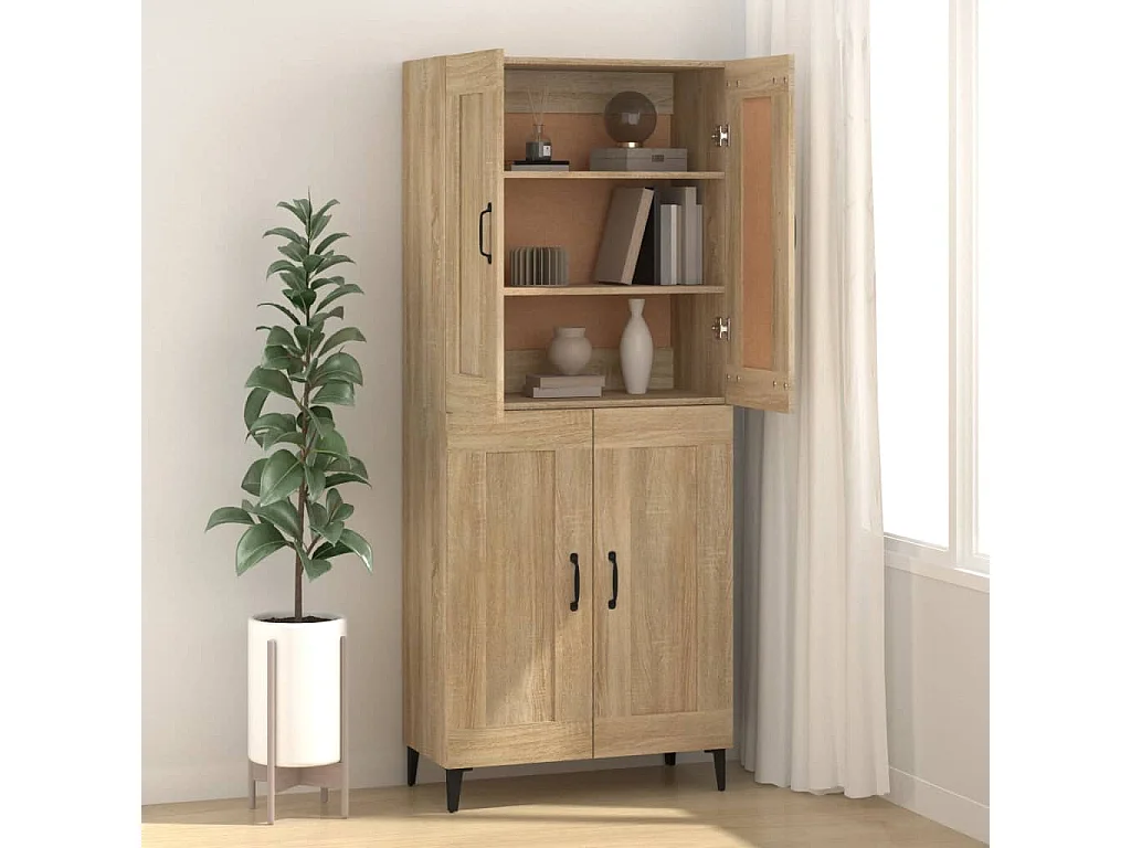 Sideboard Anrichte Sonoma-Eiche 69,5x34x90 cm Holzwerkstoff -RM50241