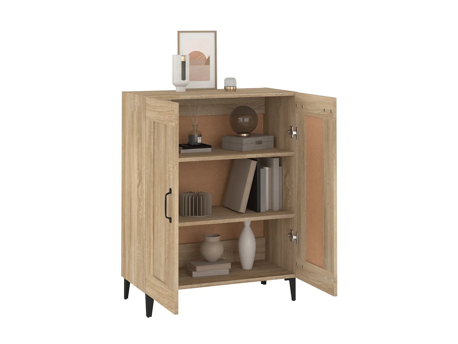 Sideboard Anrichte Sonoma-Eiche 69,5x34x90 cm Holzwerkstoff -RM50241