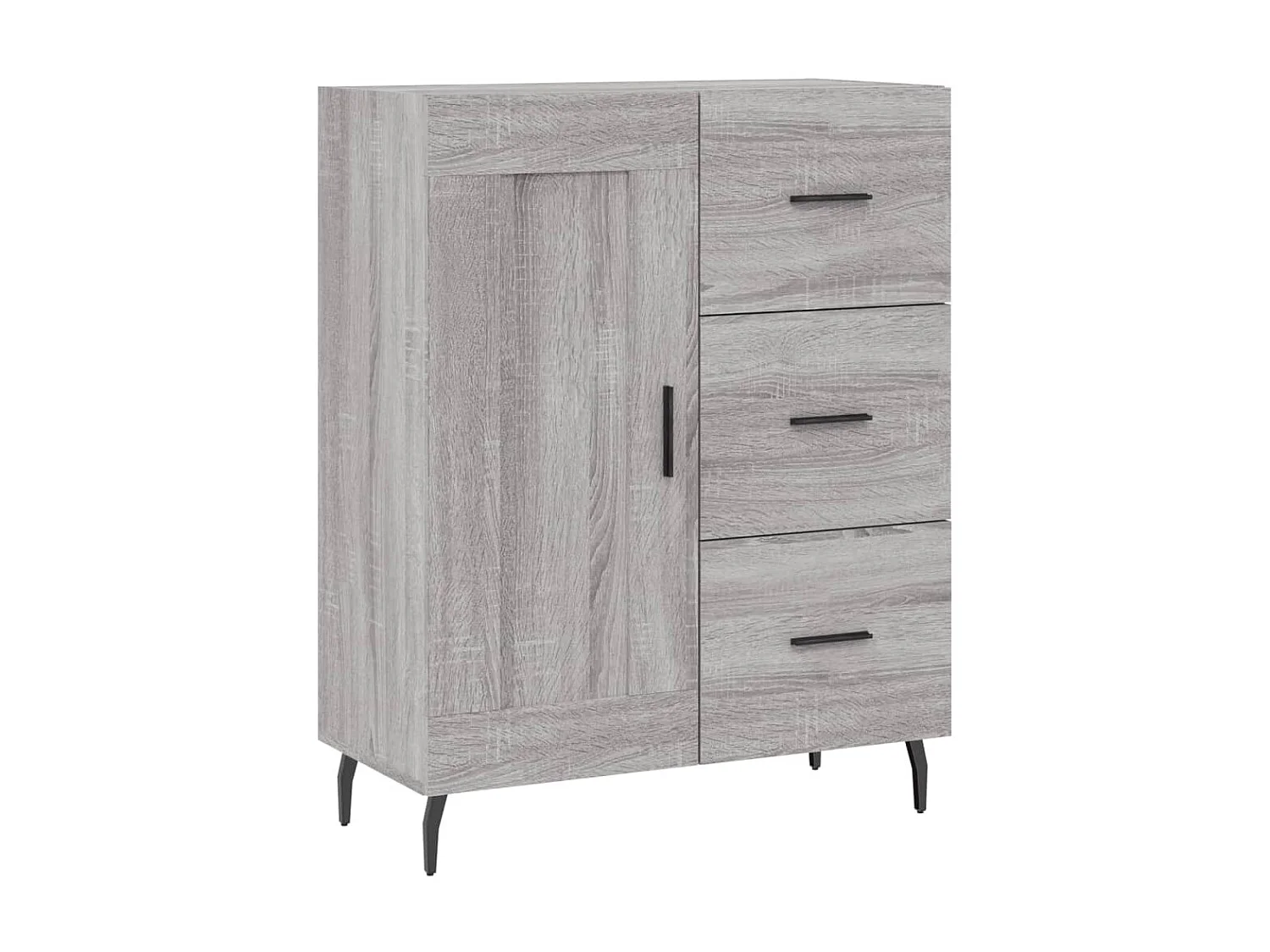 Sideboard Grau Sonoma - Lowboard 69,5x34x90 cm Holzwerkstoff -RM65724