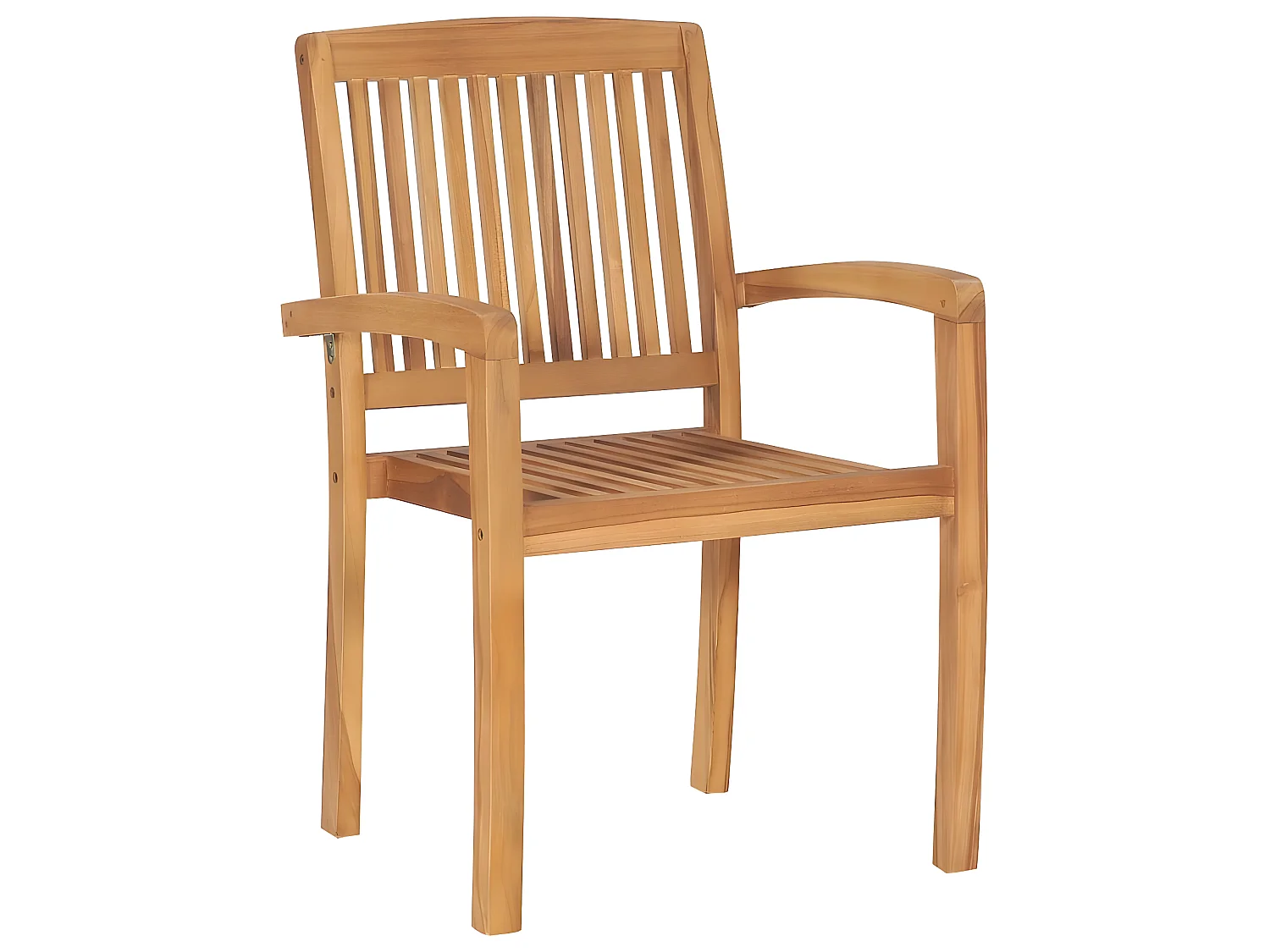 Cadeiras de jantar jardim empiháveis 2 pcs madeira teca maciça PT791250