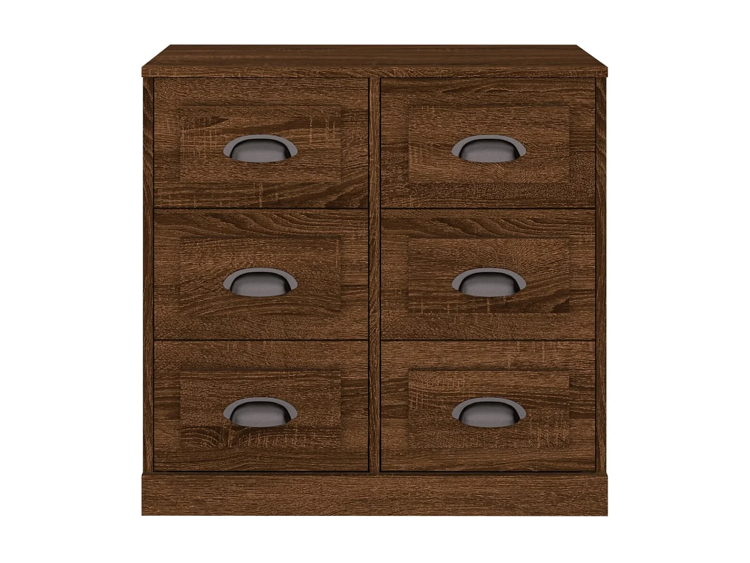 Sideboard Lowboard - Braun Eichen-Optik 70x35,5x67,5 cm Holzwerkstoff -RM50720