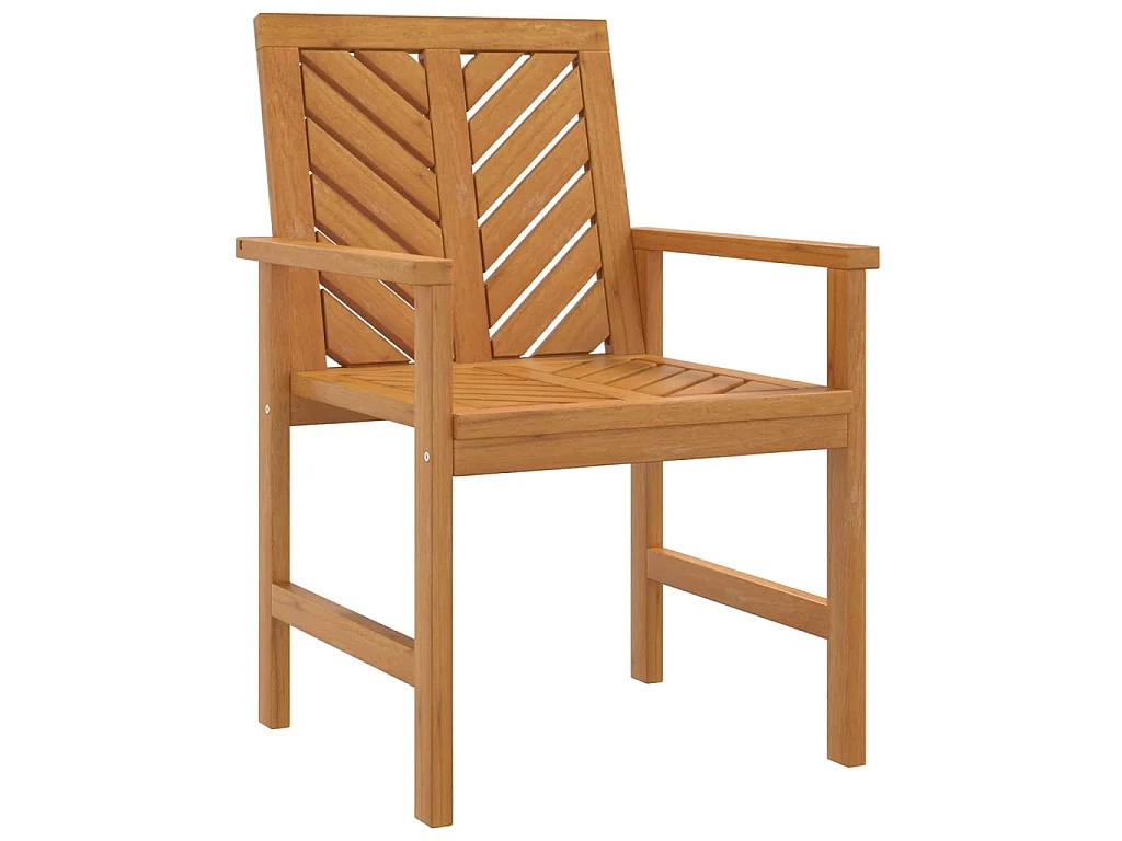 Sillas de comedor para jardín 3 uds madera maciza acacia ES26535