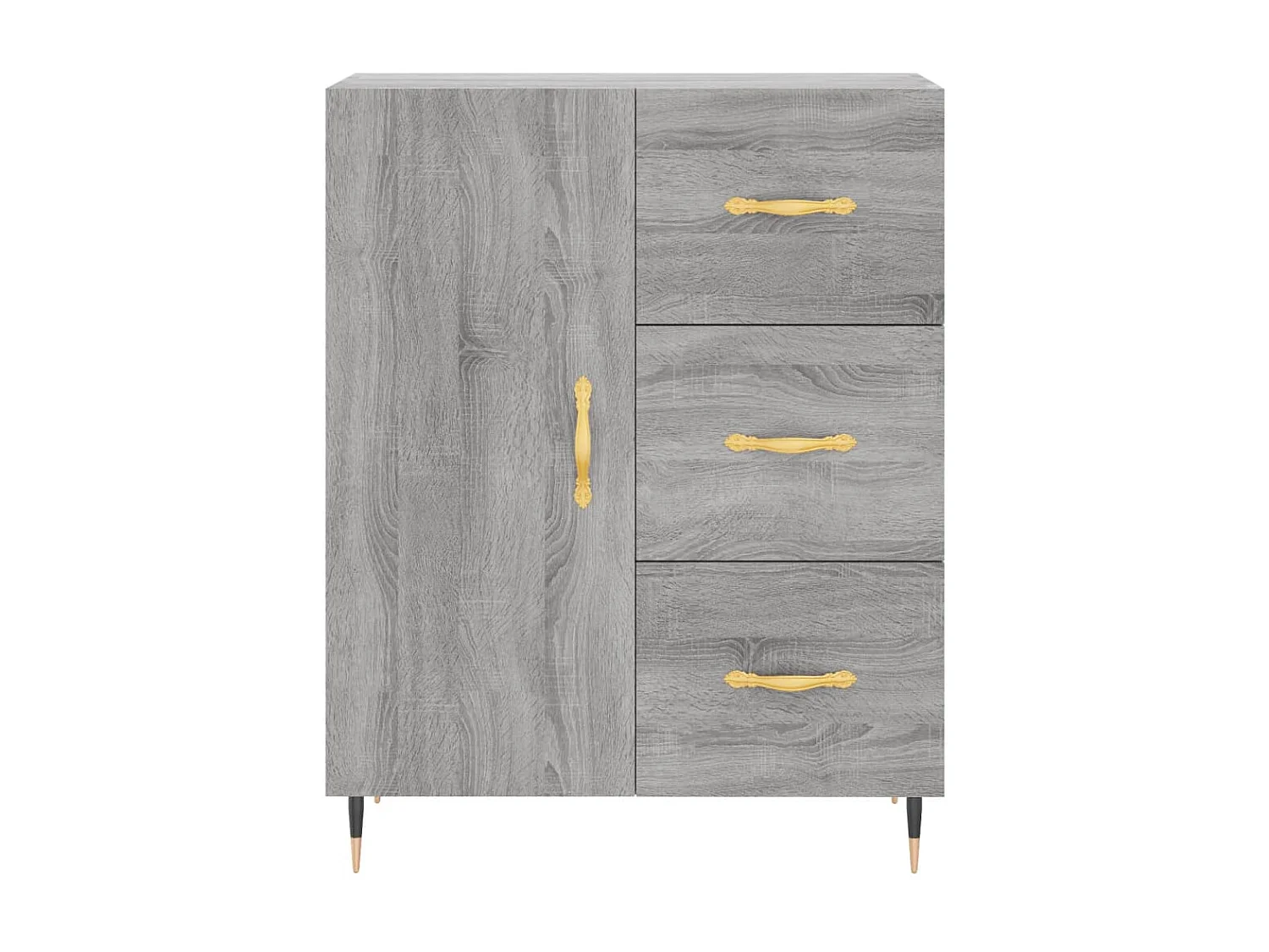 Sideboard Grau Sonoma - Lowboard 69,5x34x90 cm Holzwerkstoff -RM90666